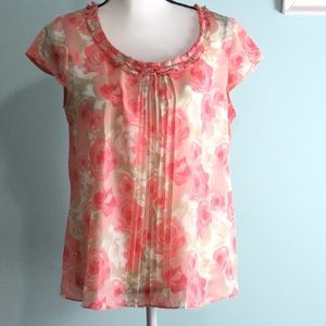 AKanne Klein - Orange Floral Print Blouse